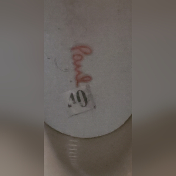 PAUL SMITH- size 10/40 -rubber rain boots -Stripe Kitten Heel-multicolor - Picture 12 of 16